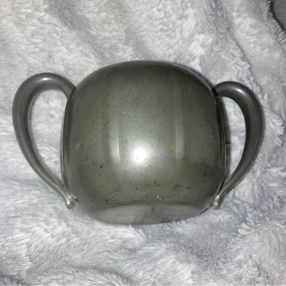 Small Antique Concord Pewter 859 Bowl Cup Sugar Dish